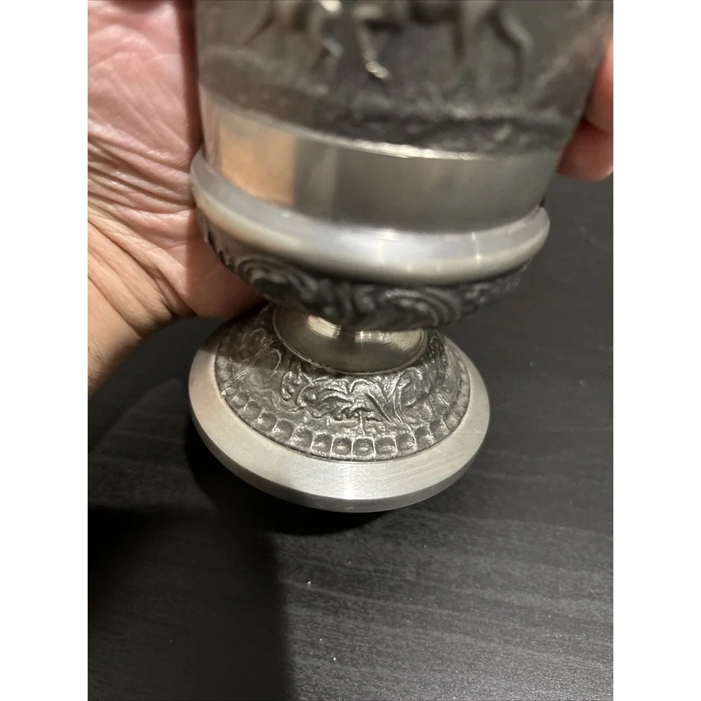 Vintage Mullingar Ireland Pewter Goblet with Deers - Picture 12 of 16